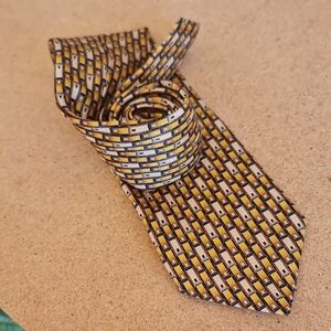 Make Offer!Black Yellow and Black Beaded Tie